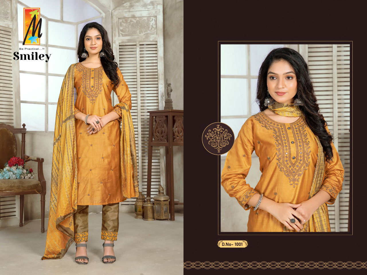 Master Smiley Designer Ethnic Wear Wholesale Readymade Salwar Suits Catalog